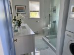 Newly renovated first floor bathroom with laundry